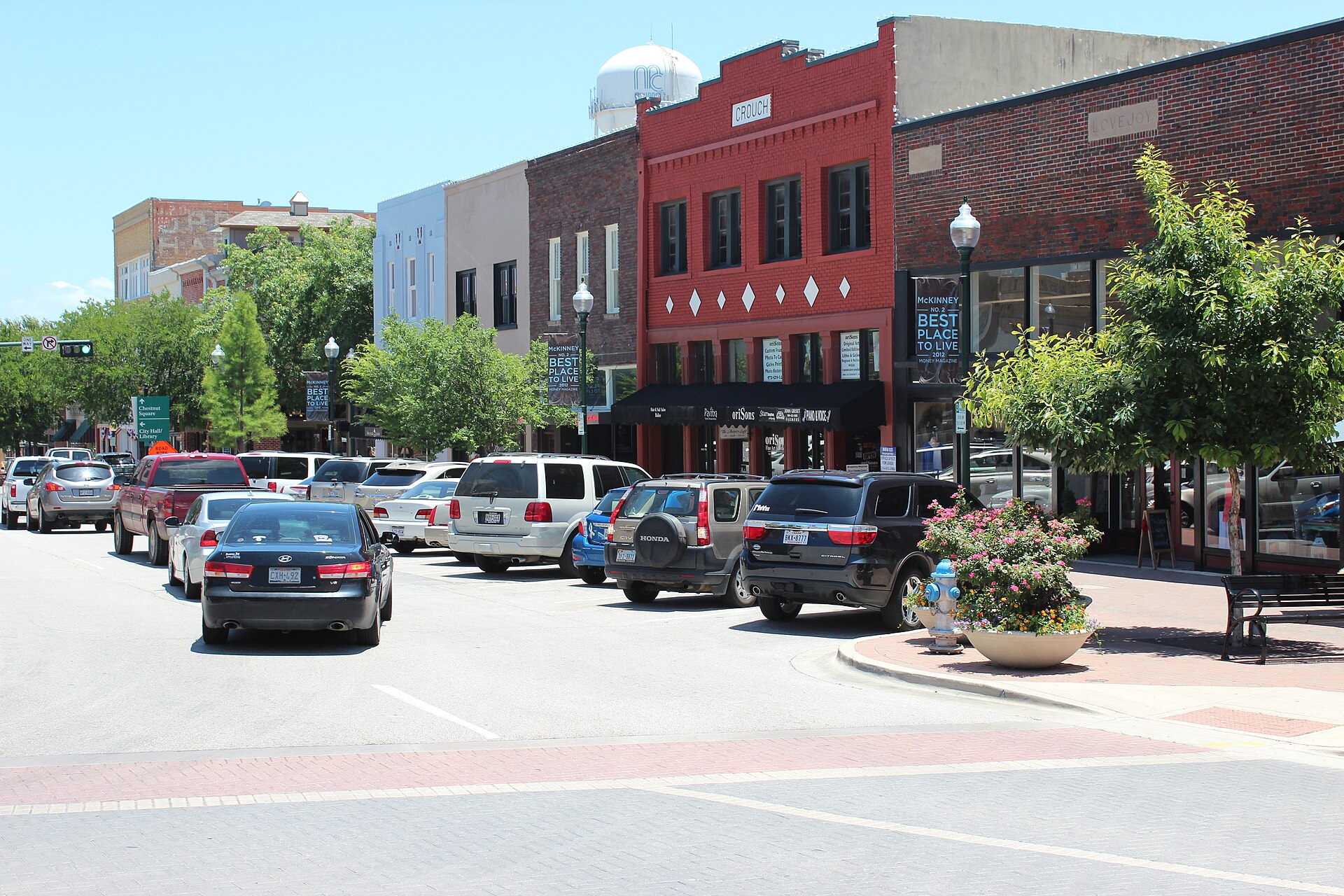Historic downtown McKinney's storefronts